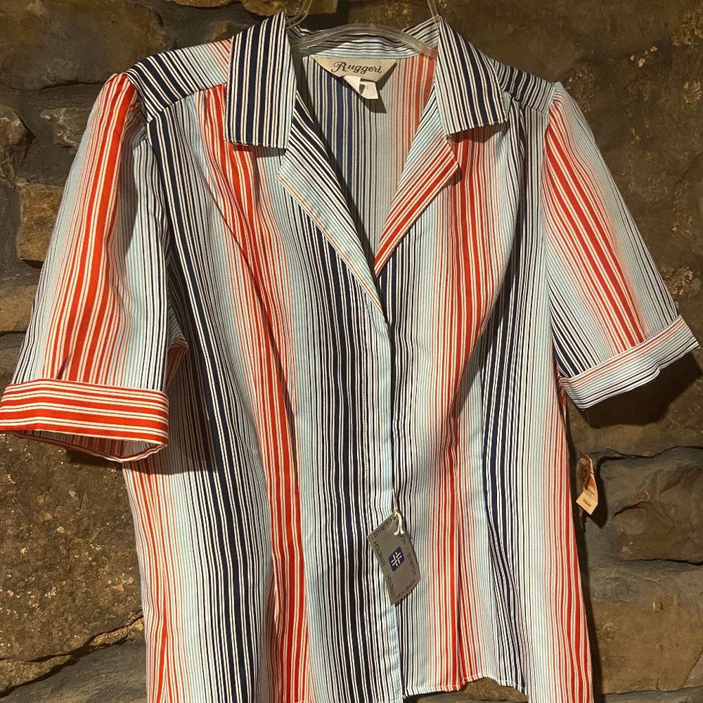 Vintage Ruggeri Striped Blouse - NWT